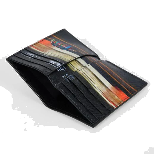 Paul Smith Black 'Commuter Mini' Interior 6CC Card Holder - Image 3