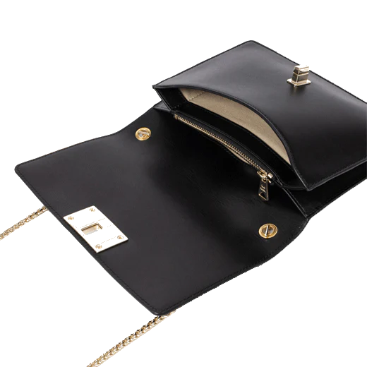 Paul Smith Black Leather 'Shadow Stripe' Buckle Crossbody Bag - Image 3