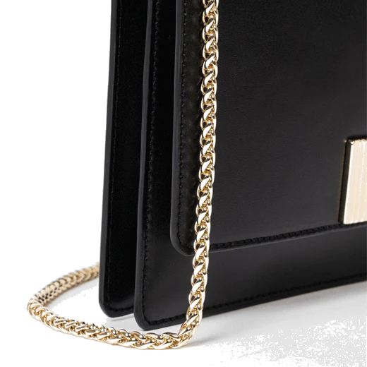 Paul Smith Black Leather 'Shadow Stripe' Buckle Crossbody Bag - Image 4