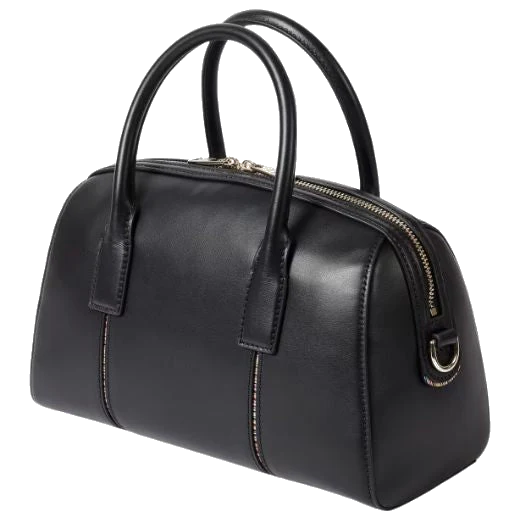 Paul Smith Black Leather Small 'Boston' Bag - Image 2