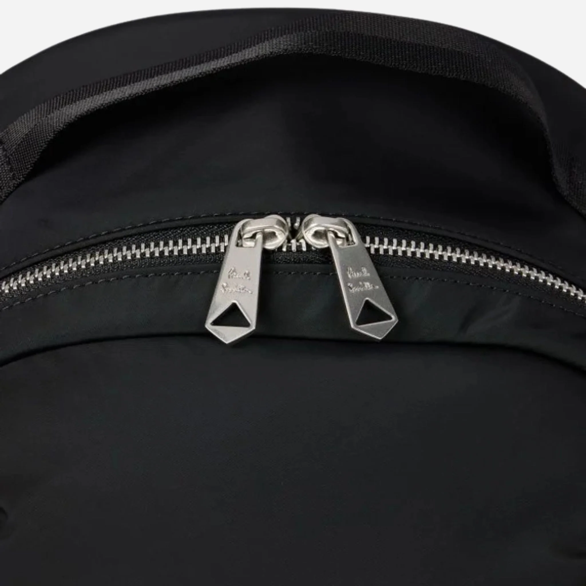 Paul Smith Black Recycled Polyester Backpack with Signature Stripe Zebra Logo - Image 5