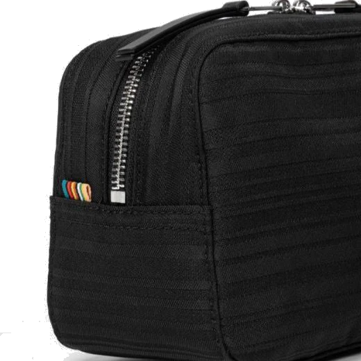 Paul Smith Black Shadow Stripe Wash Bag - Image 3