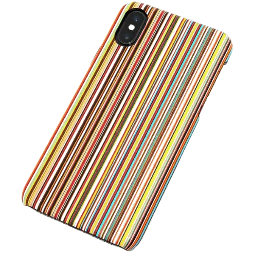Paul Smith Classic Stripe Print iPhone X Case Multi - Image 2