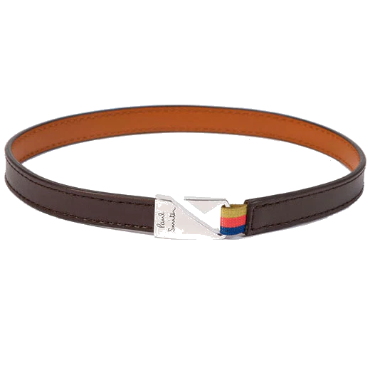 Paul Smith Dark Brown Leather Hook Bracelet - Image 3