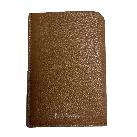 Paul Smith Double Tan & Orange Leather Card Holder