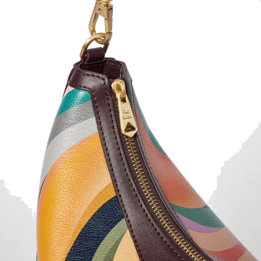Paul Smith 'Dusky Swirl' Leather Medium Hobo Bag - Image 3