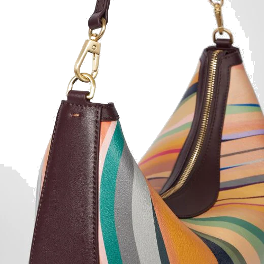 Paul Smith 'Dusky Swirl' Leather Medium Hobo Bag - Image 6