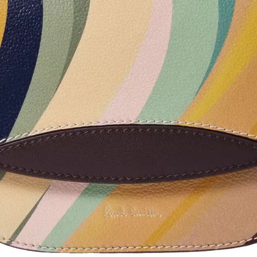 Paul Smith Dusky Swirl Leather Saddle Bag - Image 3