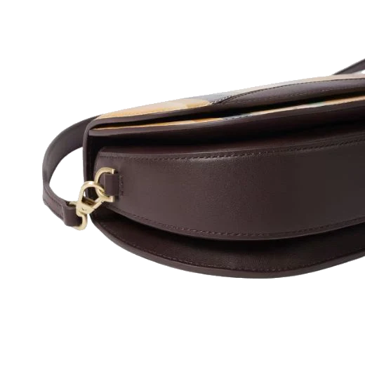 Paul Smith Dusky Swirl Leather Saddle Bag - Image 4