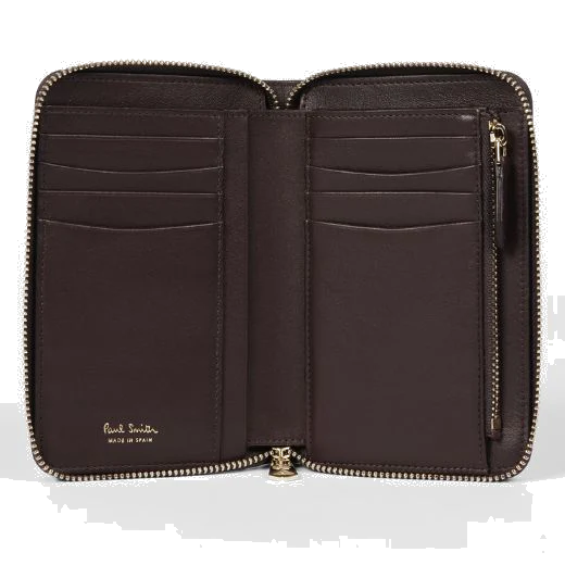 Paul Smith 'Dusky Swirl' Leather Zip-Around Medium Purse - Image 2