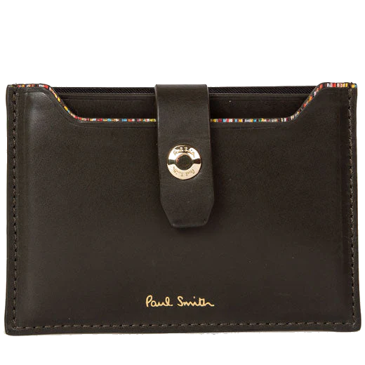 Paul Smith Green Foil Embossed Pull Out 3CC Card Holder