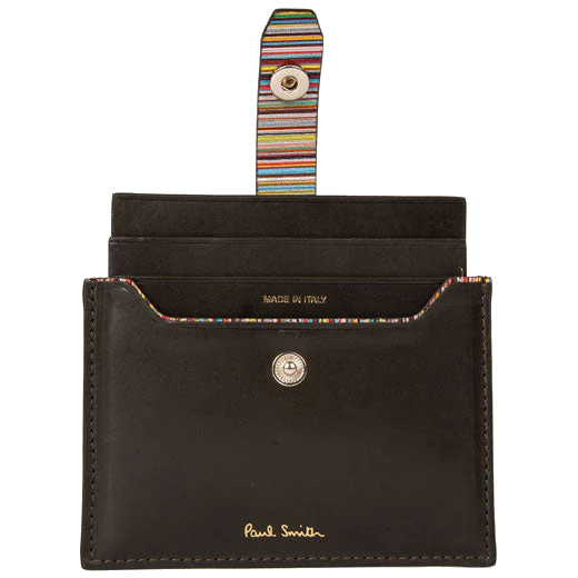 Paul Smith Green Foil Embossed Pull Out 3CC Card Holder - Image 3
