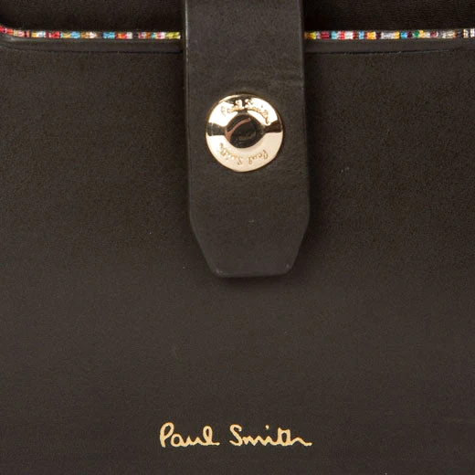 Paul Smith Green Foil Embossed Pull Out 3CC Card Holder - Image 4