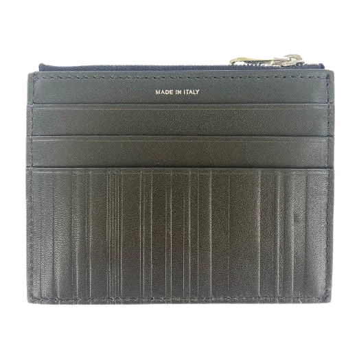 Paul Smith Green Shadow Stripe 3CC Card Holder with Zip - Image 2