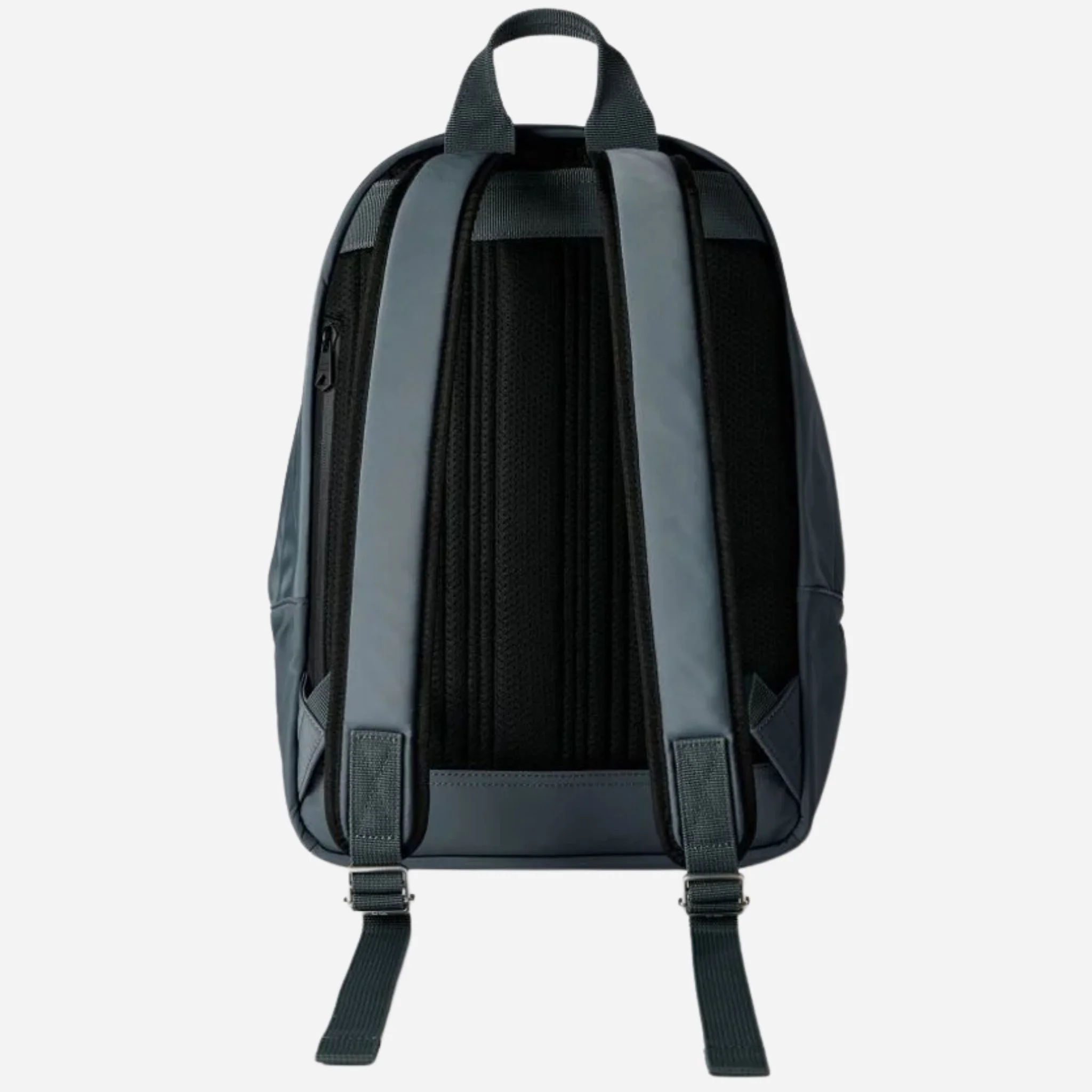 Paul Smith Grey-Teal Recycled Polyester Backpack with Rubberised Signature Logo Patch - Image 2