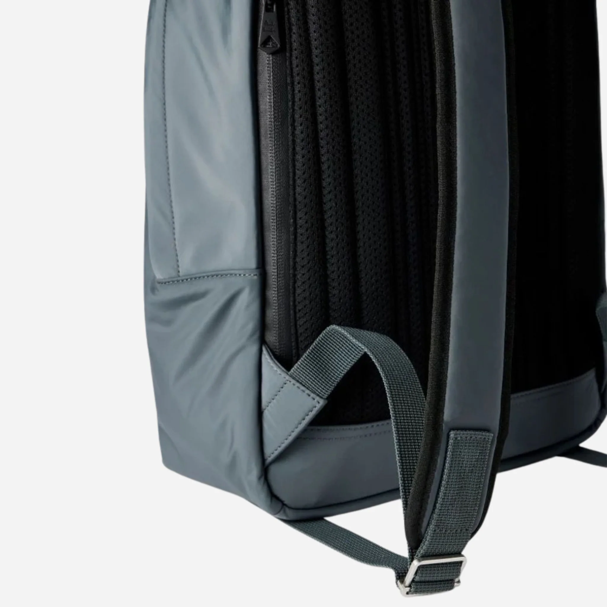 Paul Smith Grey-Teal Recycled Polyester Backpack with Rubberised Signature Logo Patch - Image 3