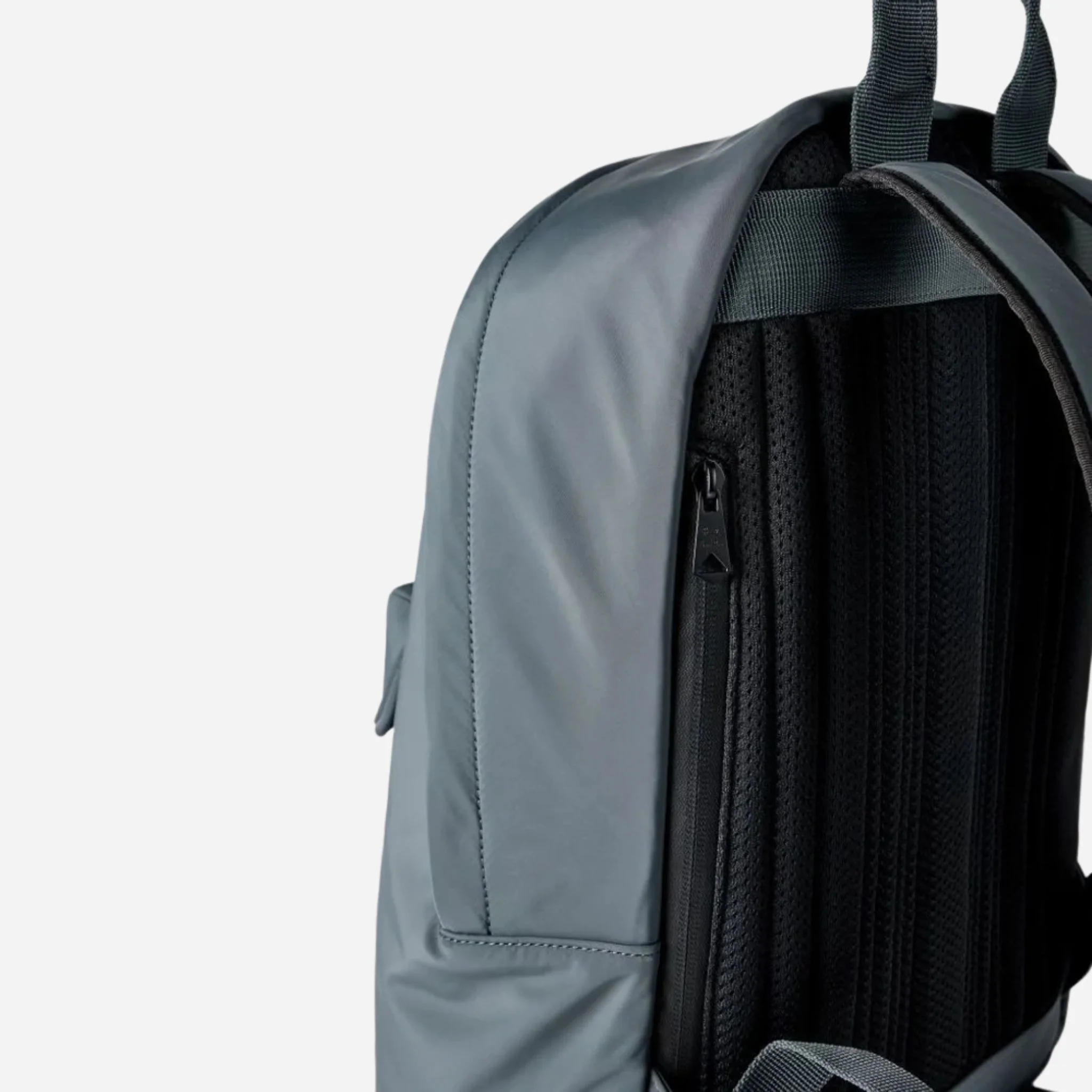 Paul Smith Grey-Teal Recycled Polyester Backpack with Rubberised Signature Logo Patch - Image 4