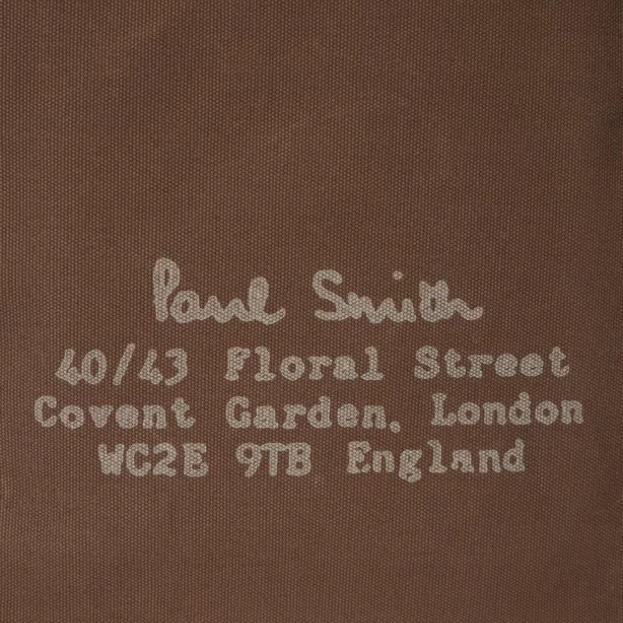Paul Smith Khaki 'Floral Street' Organic Cotton Blend Canvas Musette Bag - Image 11