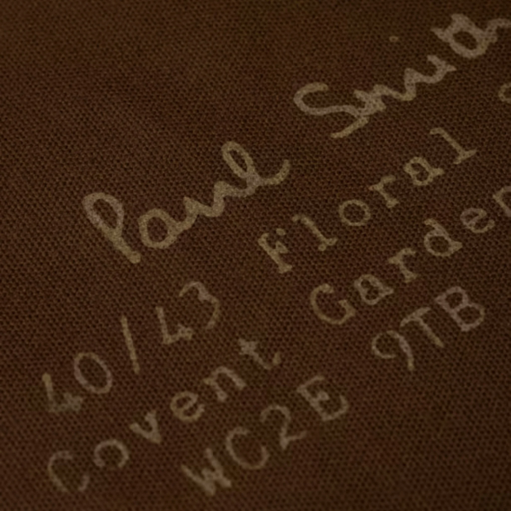 Paul Smith Khaki 'Floral Street' Organic Cotton Blend Canvas Musette Bag - Image 6