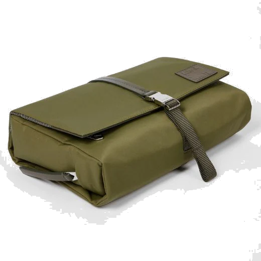 Paul Smith Khaki Nylon & Leather Trim Wash Bag - Image 6