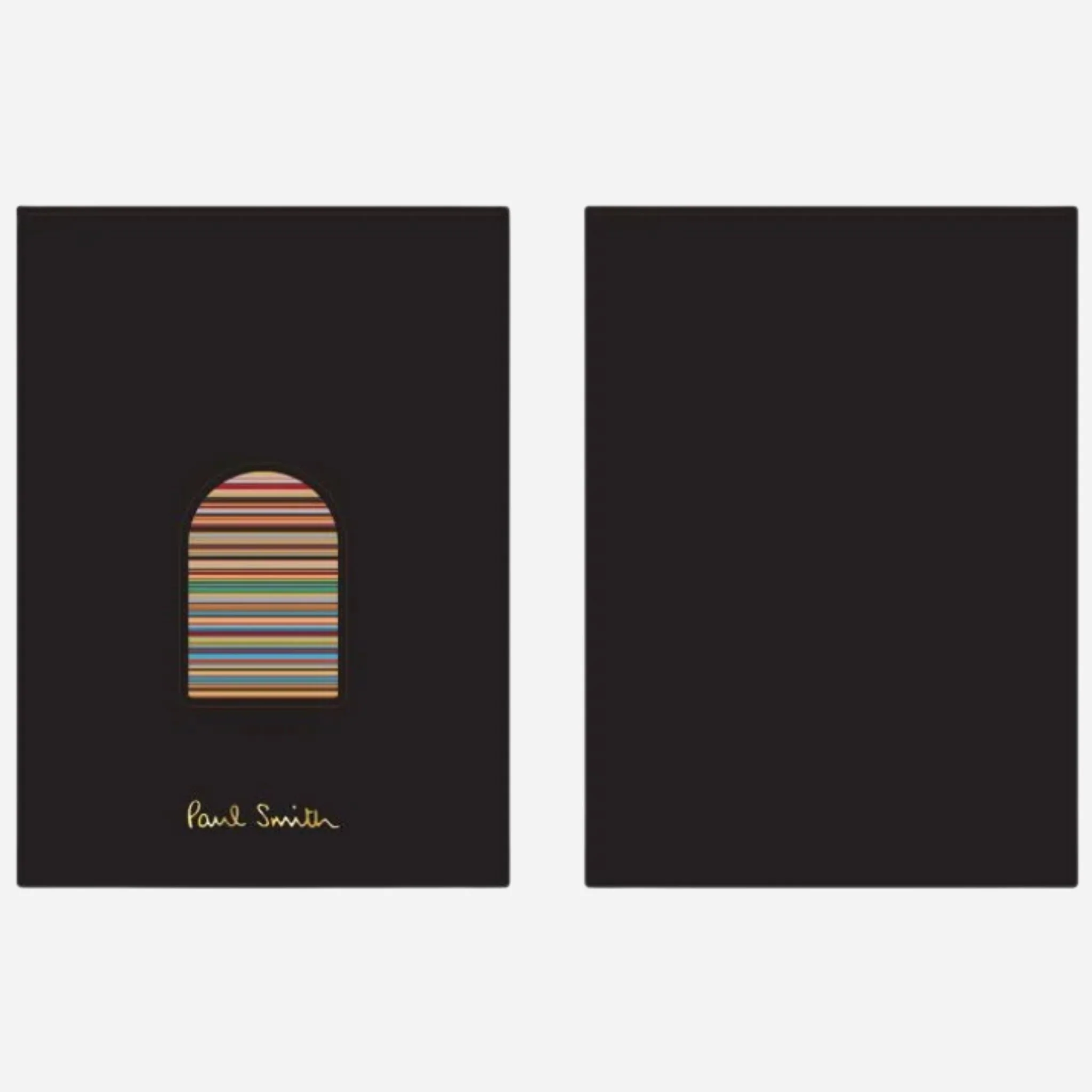 Paul Smith Leather 1CC Card Holder with Thumb Hole and Signature Stripe Interior - Image 4