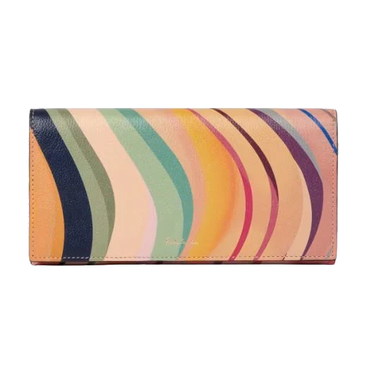 Paul Smith Leather 'Dusky Swirl' Tri-fold Purse