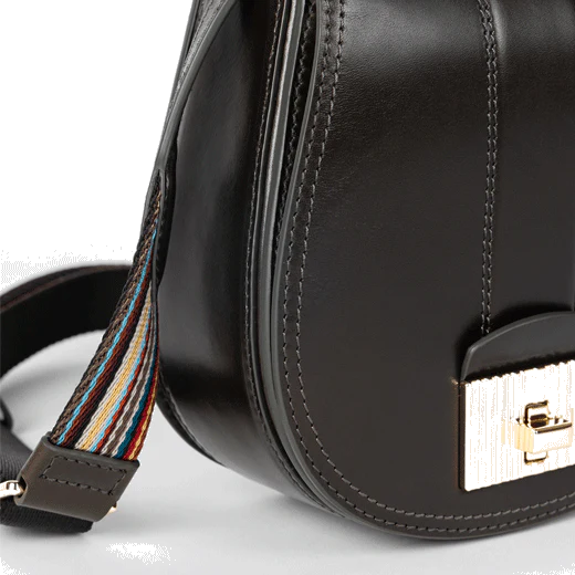 Paul Smith Leather Teardrop Dark Green Cross Body Bag - Image 3