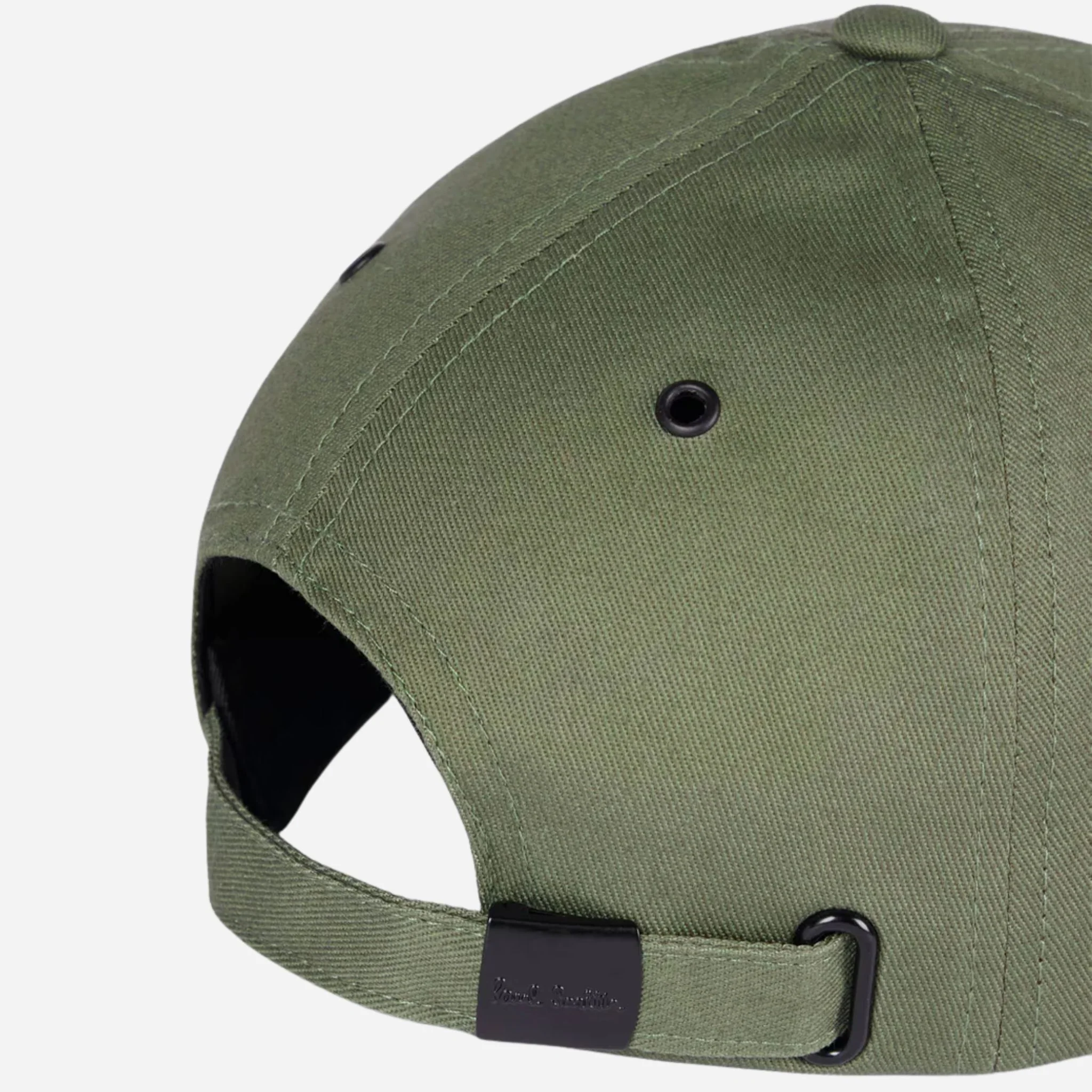 Paul Smith Light Green Seasonal Cotton Cap with Signature Stripe Zebra Logo - Image 3