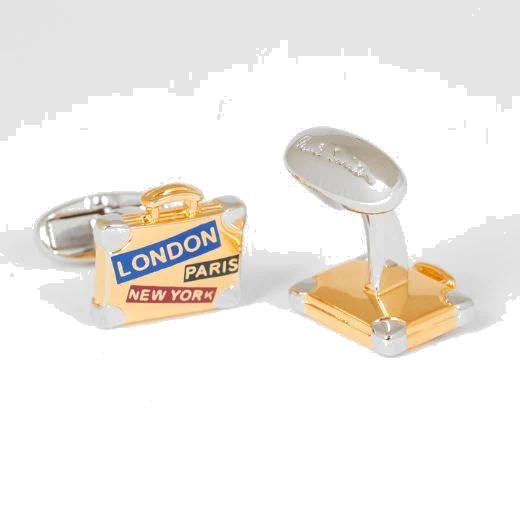 Paul Smith 'London, Paris, New York' Suitcase Cufflinks - Image 2