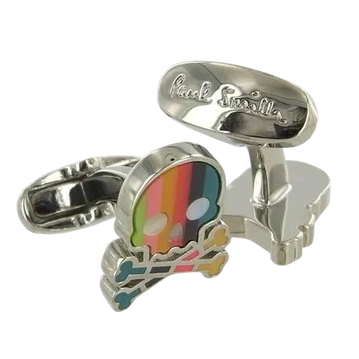 Paul Smith Men's Artist Stripe Skull Cufflinks - Image 3
