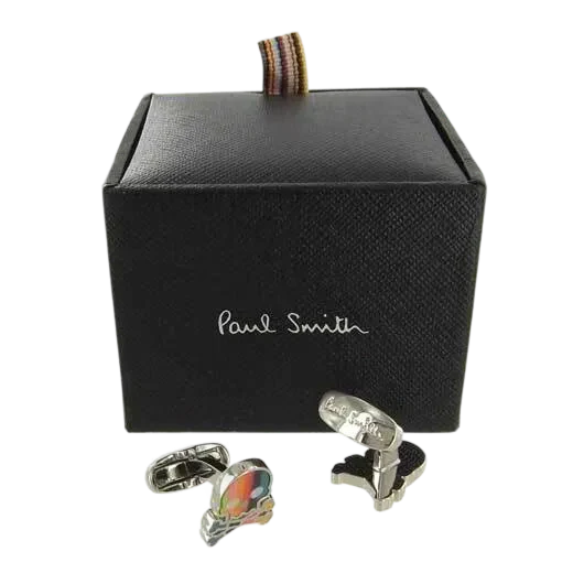 Paul Smith Men's Artist Stripe Skull Cufflinks - Image 5