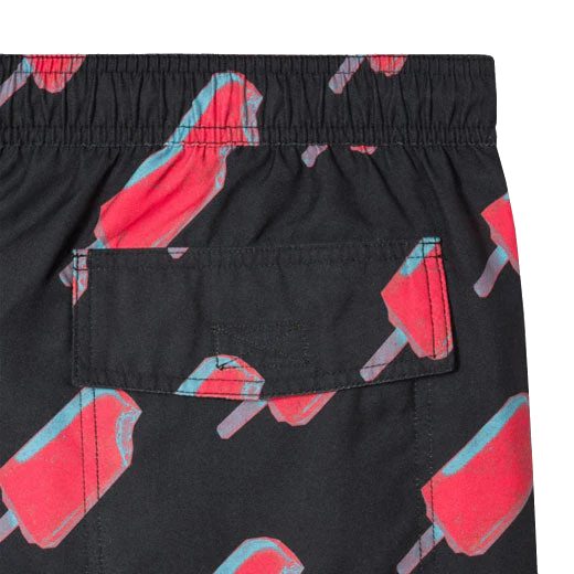 Paul Smith Men's Black 'Ice Pop' Print Long Swim Shorts - Image 3