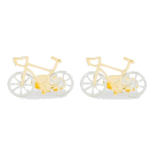 Paul Smith Men's Gold Racing Bicycle Cufflinks - Image 2