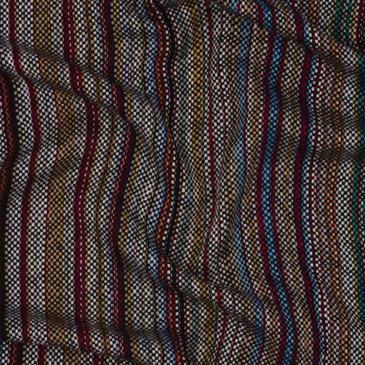 Paul Smith Men’s Hopsack 'Signature Stripe' Merino Wool Scarf - Image 4