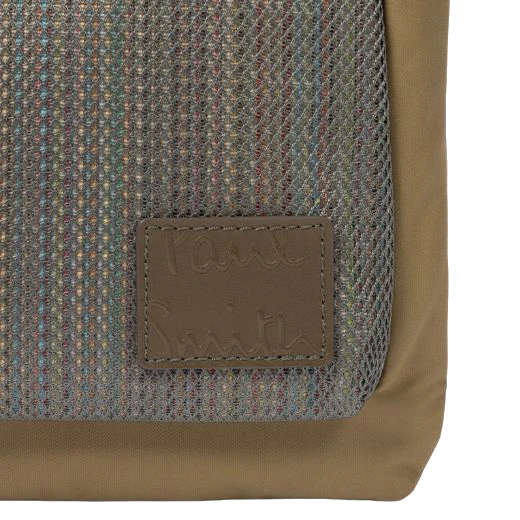 Paul Smith Men's 'Signature Stripe' Khaki Cross Body Bag - Image 3