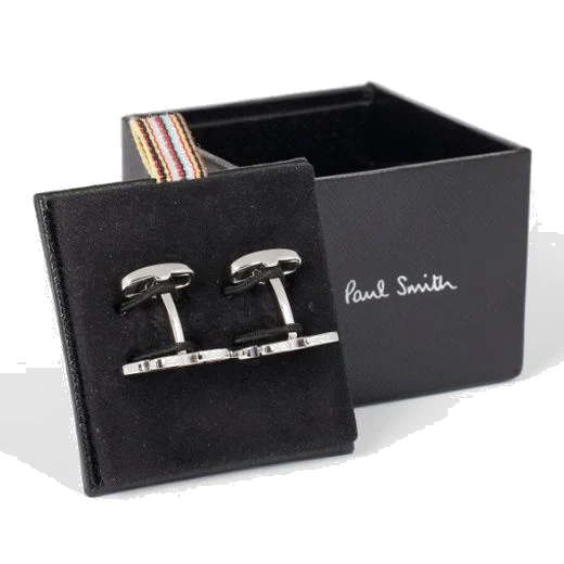Paul Smith Men's Silver Bike Cufflinks - Image 4