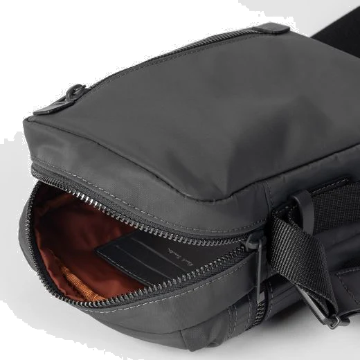 Paul Smith Men's Slate Grey 'Shadow Stripe' Trim Flight Bag - Image 2