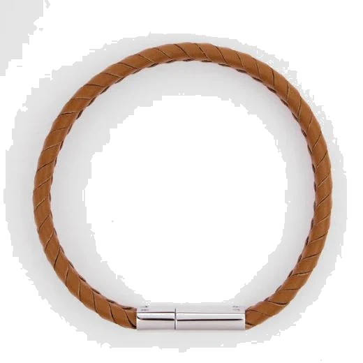 Paul Smith Men's Tan Leather Braided Bracelet - Image 3