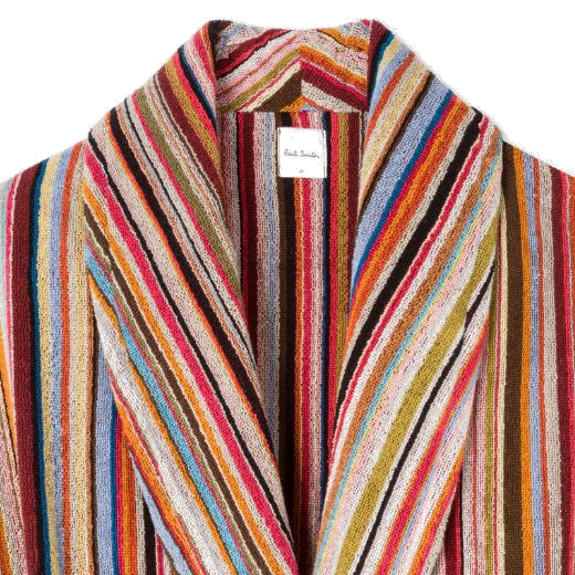Paul Smith Men's Cotton Towelling Signature Stripe Dressing Gown - Image 3