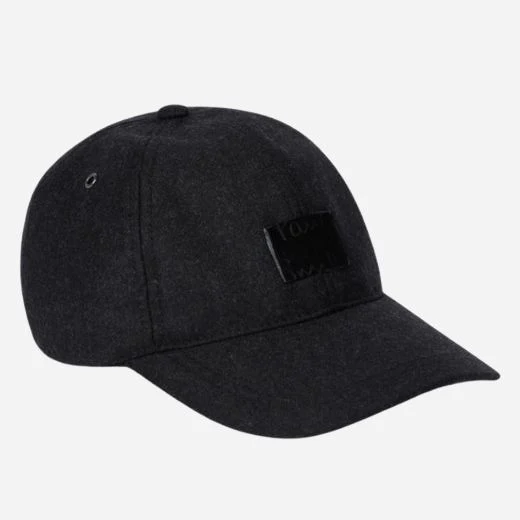 Paul Smith Men's Anson Grey Merino Wool Blend Cap