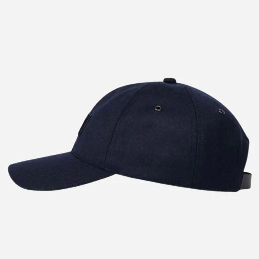 Paul Smith Men's Anson Navy Blue Merino Wool Blend Cap - Image 2