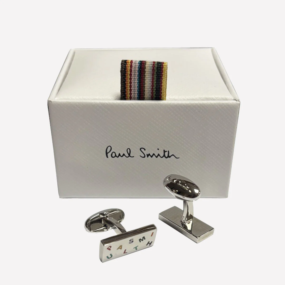 Paul Smith Men's Cufflinks with Multicoloured Logo Letters - Image 3