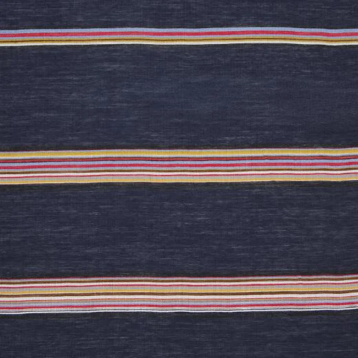 Paul Smith Men's Signature Stripe Navy Silk-Blend Scarf - Image 4