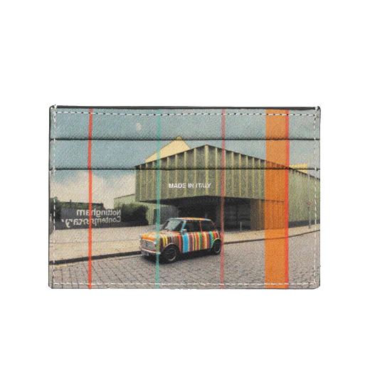 Paul Smith 'Mini Nottingham' Leather Card Holder 3CC