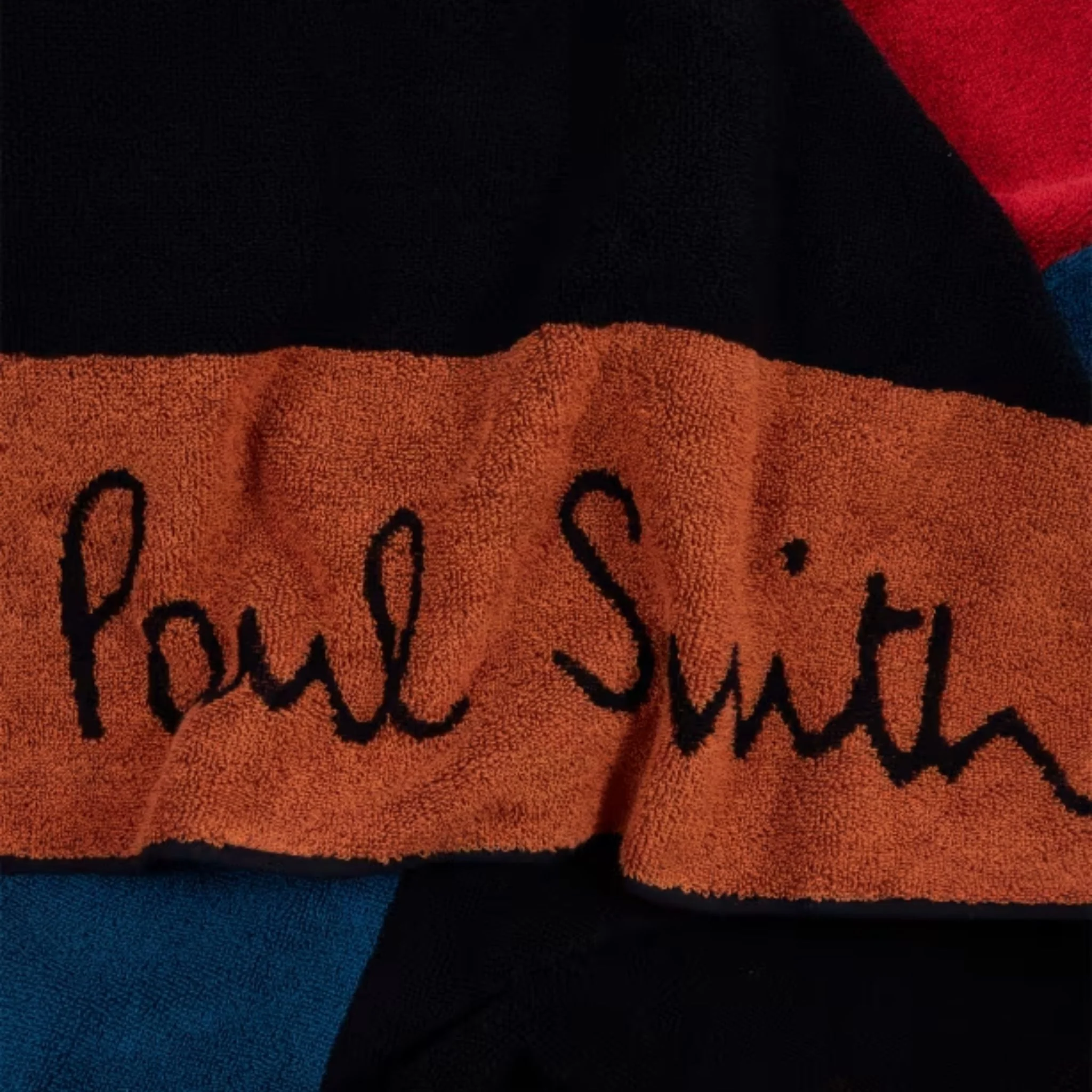 Paul Smith Multicoloured Cotton 'Artist Stripe' Print Towel - Image 4
