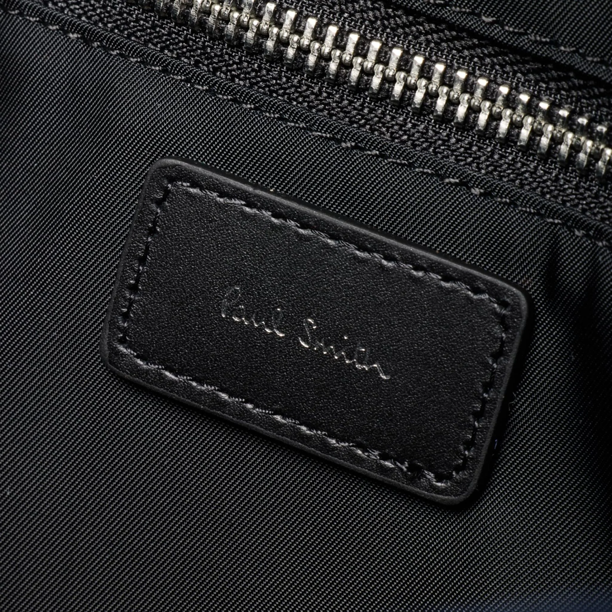 Paul Smith Multistripe Recycled Nylon Adjustable Tote Bag with Signature Logo Patch - Image 8