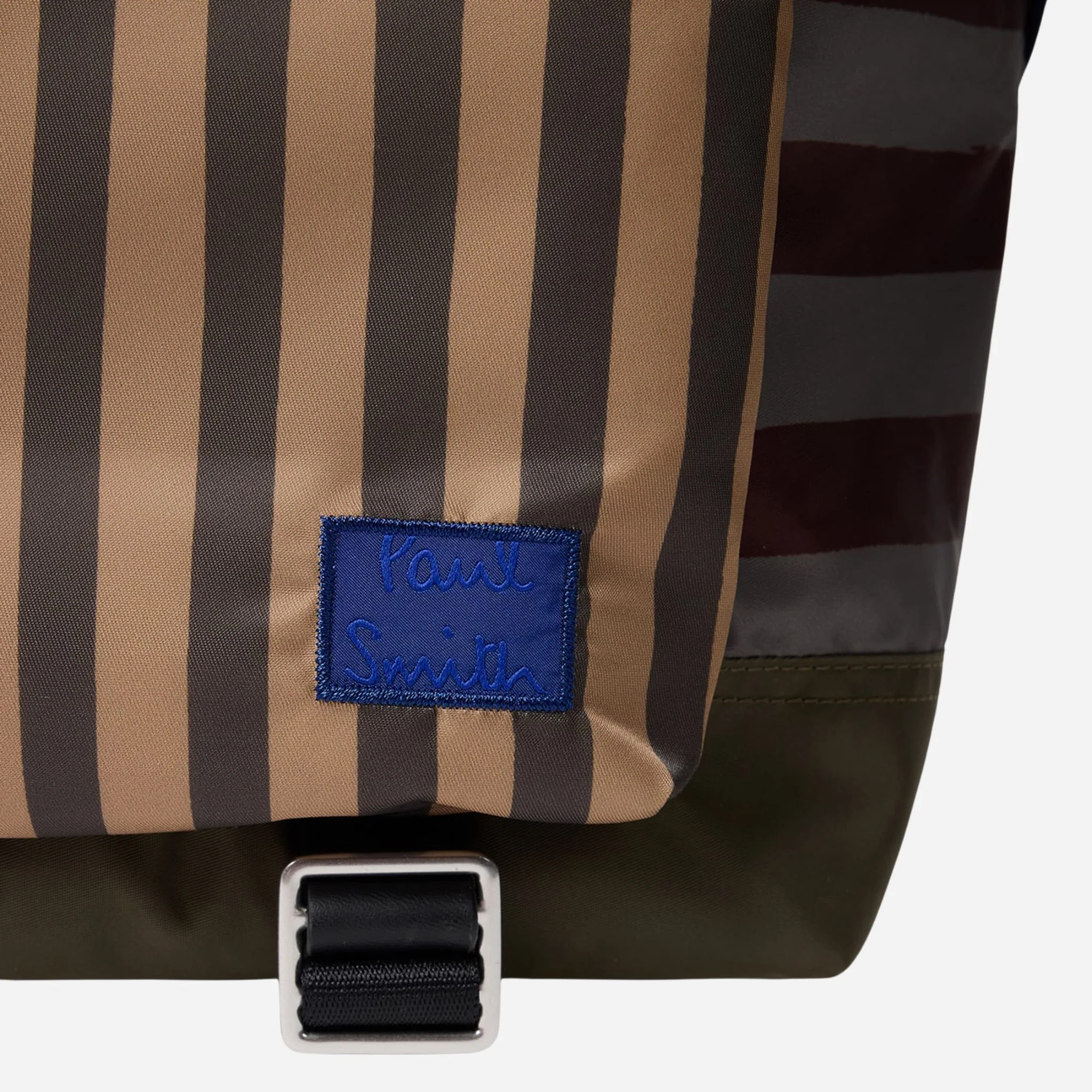 Paul Smith Multistripe Recycled Nylon Backpack with Signature Logo Patch - Image 5