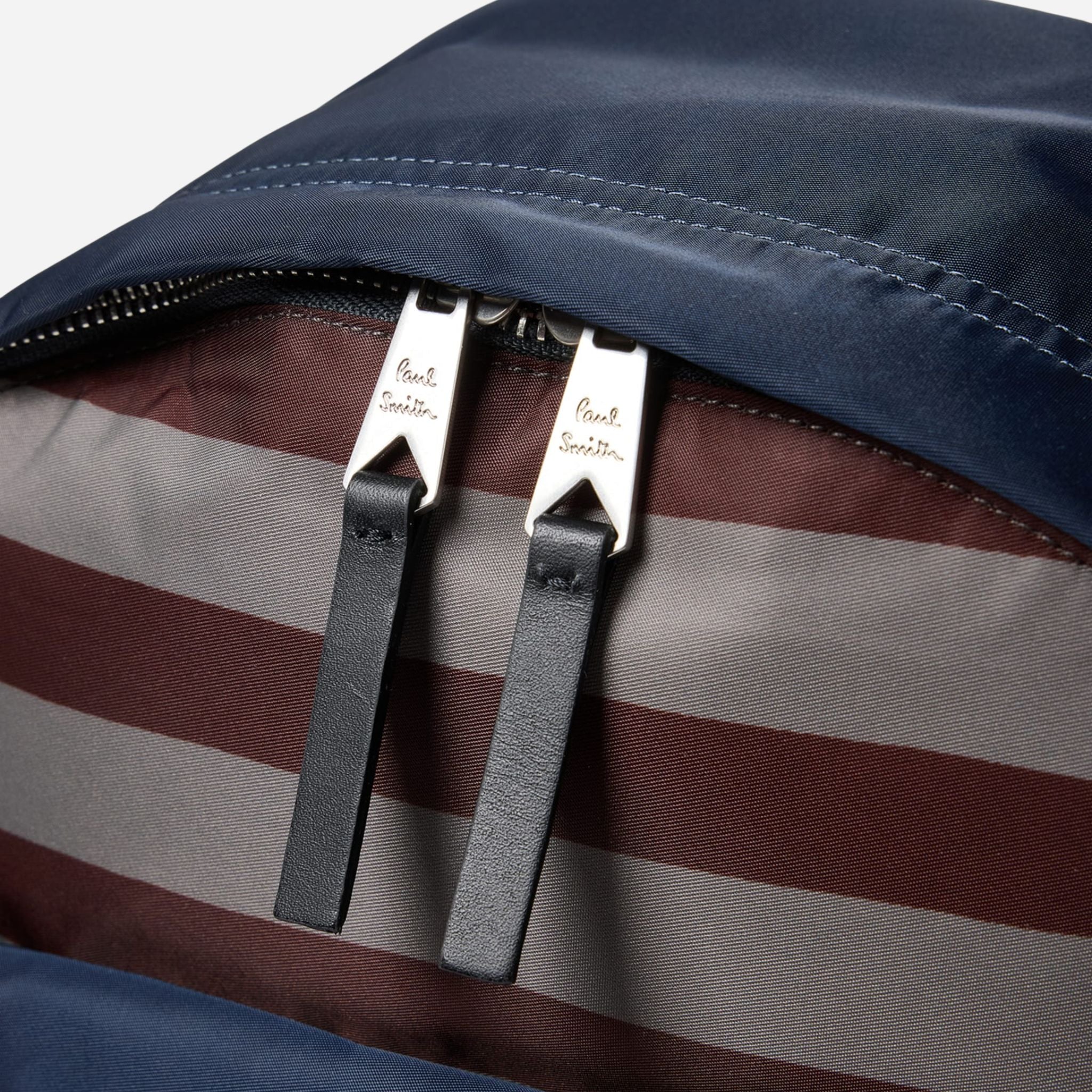 Paul Smith Multistripe Recycled Nylon Backpack with Signature Logo Patch - Image 6