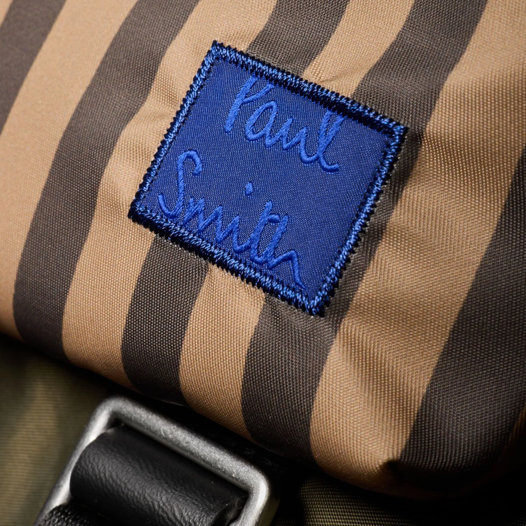 Paul Smith Multistripe Recycled Nylon Backpack with Signature Logo Patch - Image 7