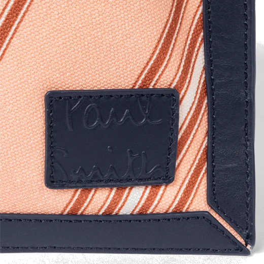 Paul Smith Navy Cotton Messenger Bag With Leather Trims - Image 4